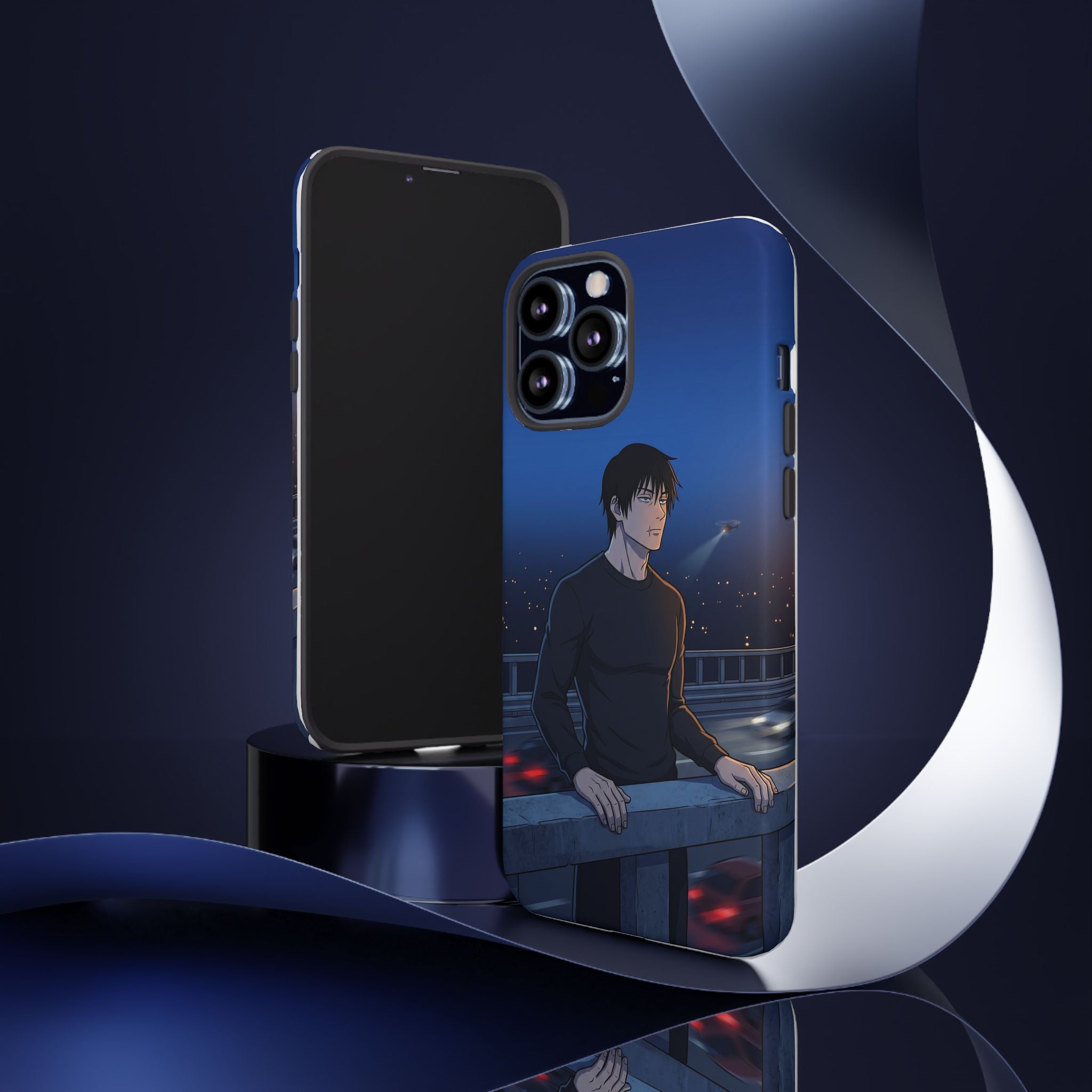 Moody Nightscape Phone Case — Anime on Bridge