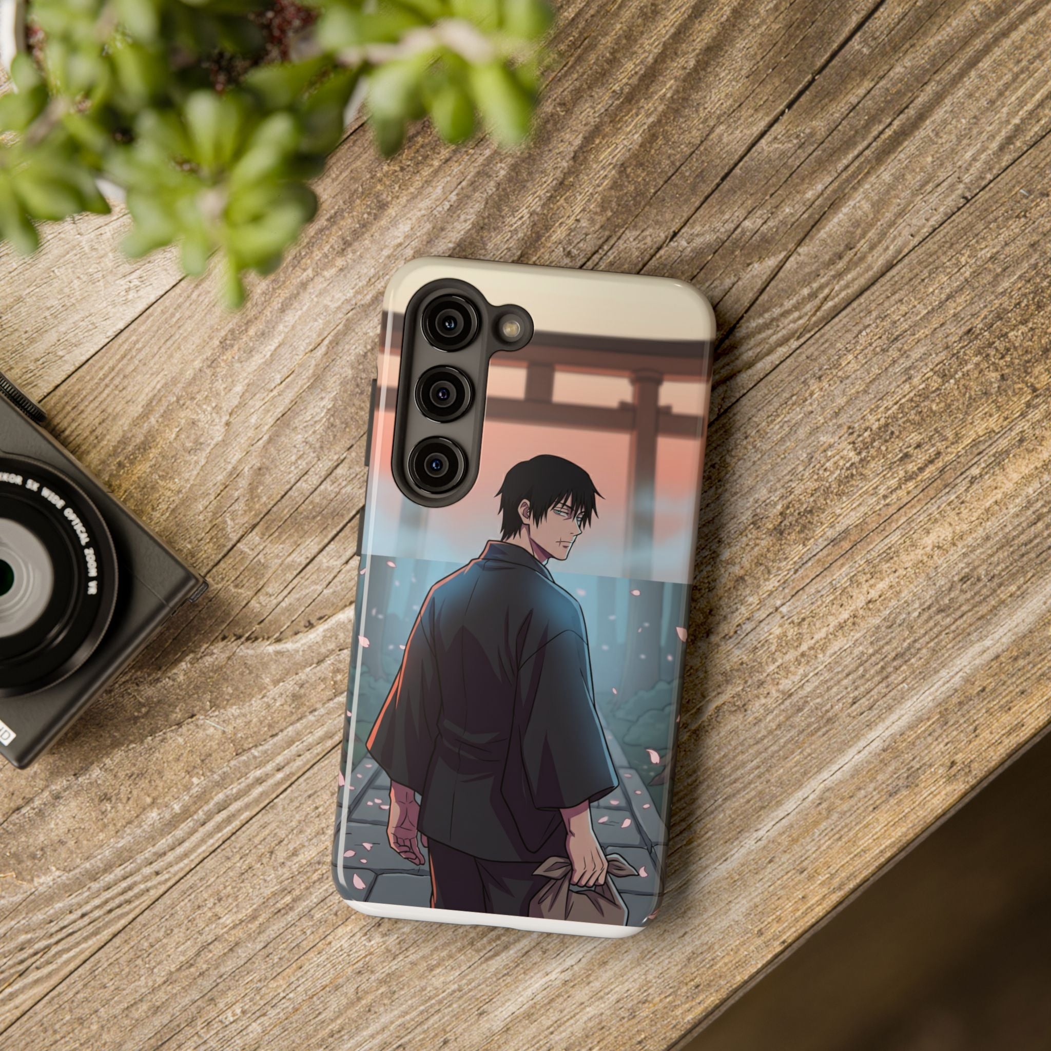 Sunset Torii Samurai Phone Case
