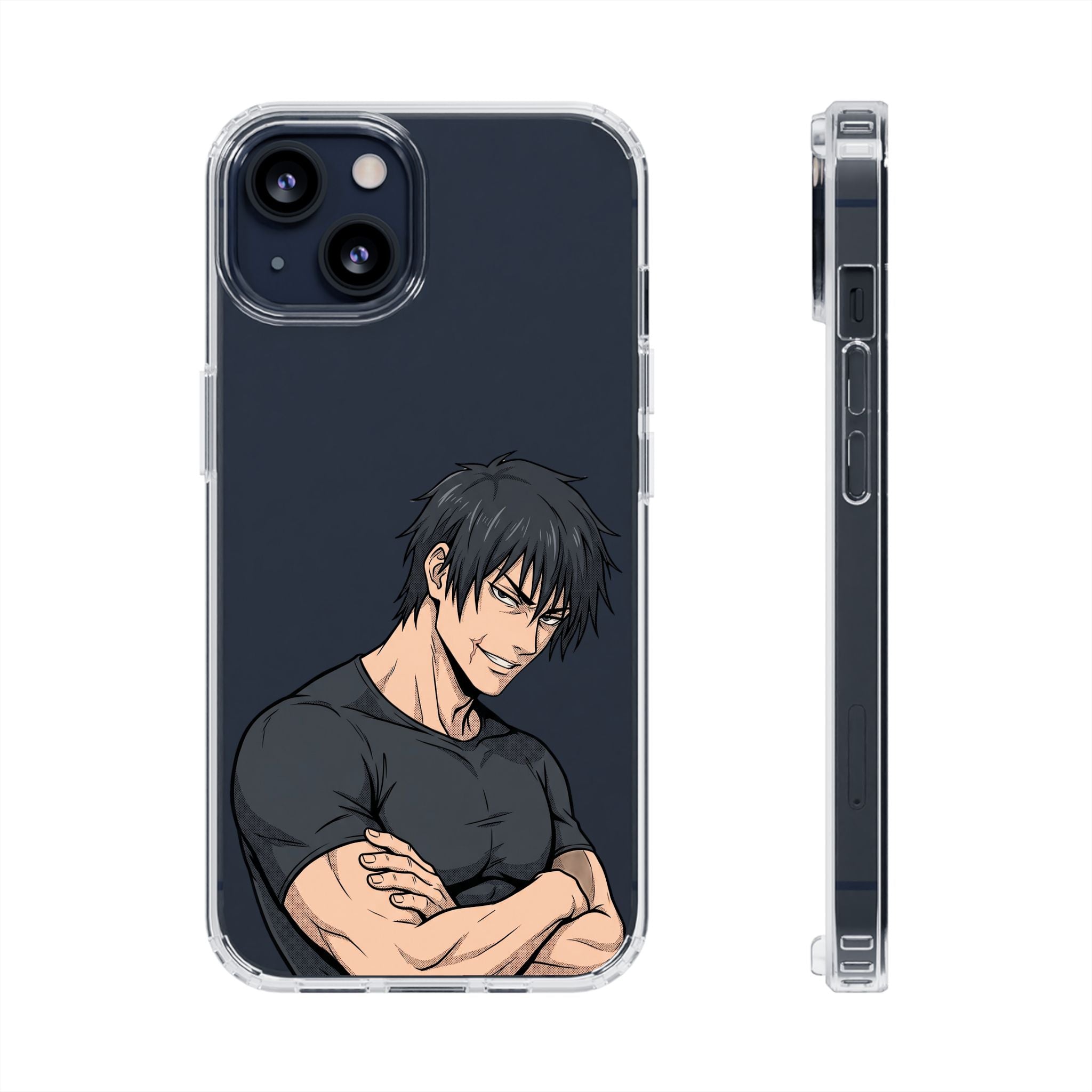 Sorcerer Killer Arms Crossed -- Clear Anime iPhone Case
