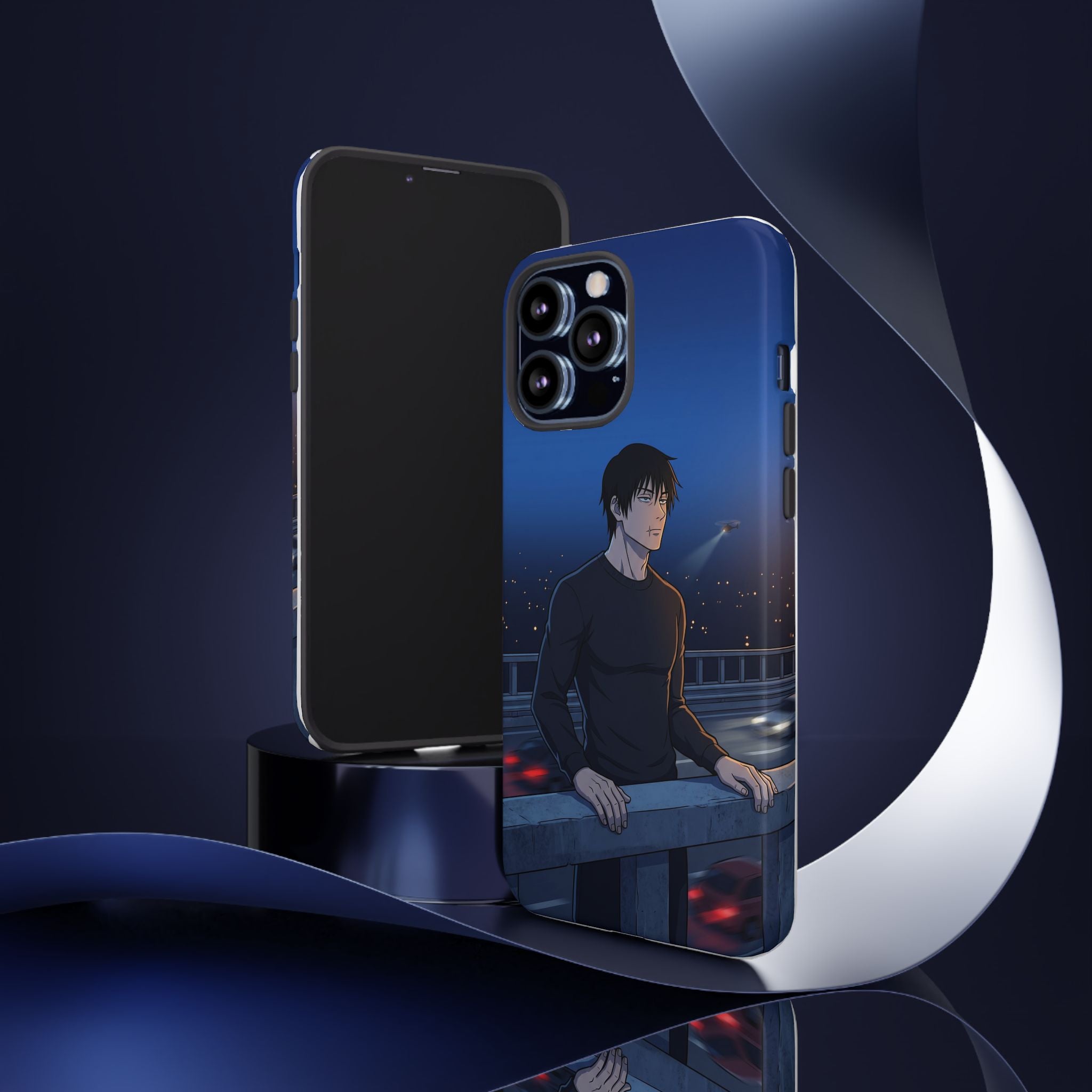 Moody Nightscape Phone Case — Anime on Bridge