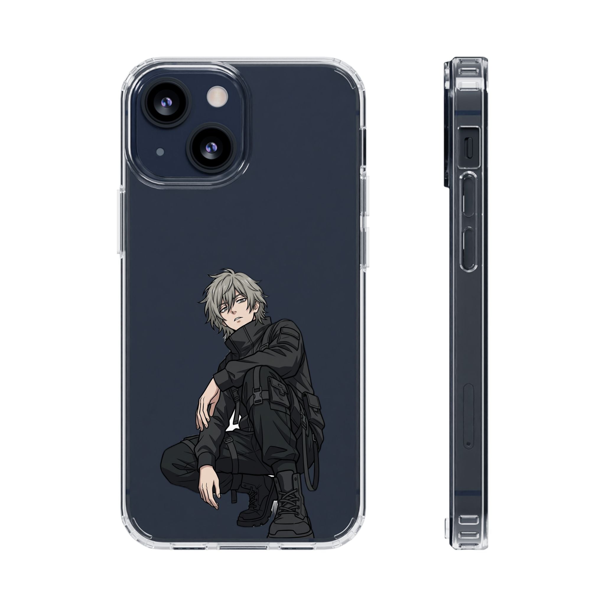 Kazu Techwear Street Style — Clear Anime iPhone Case