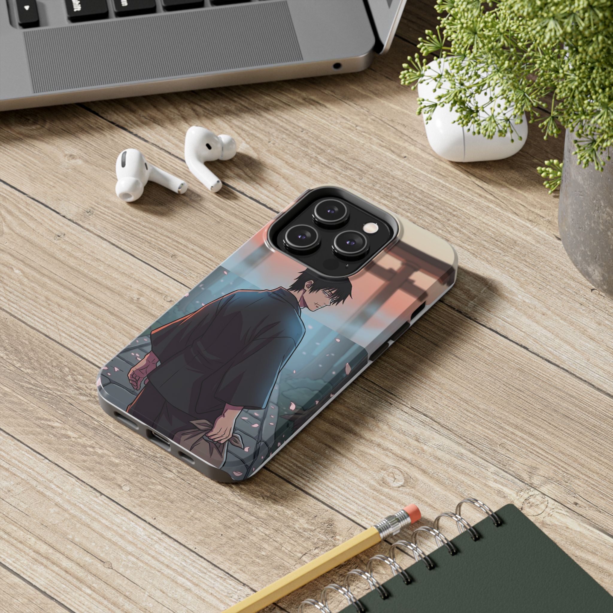 Sunset Torii Samurai Phone Case