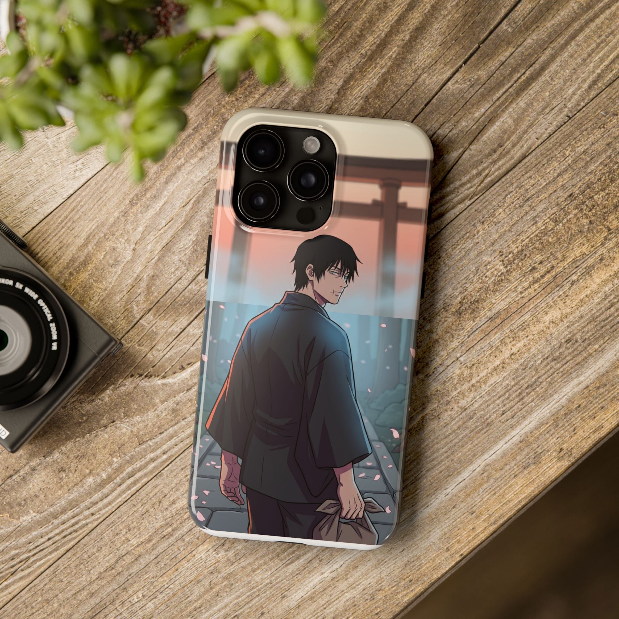 Sunset Torii Samurai Phone Case