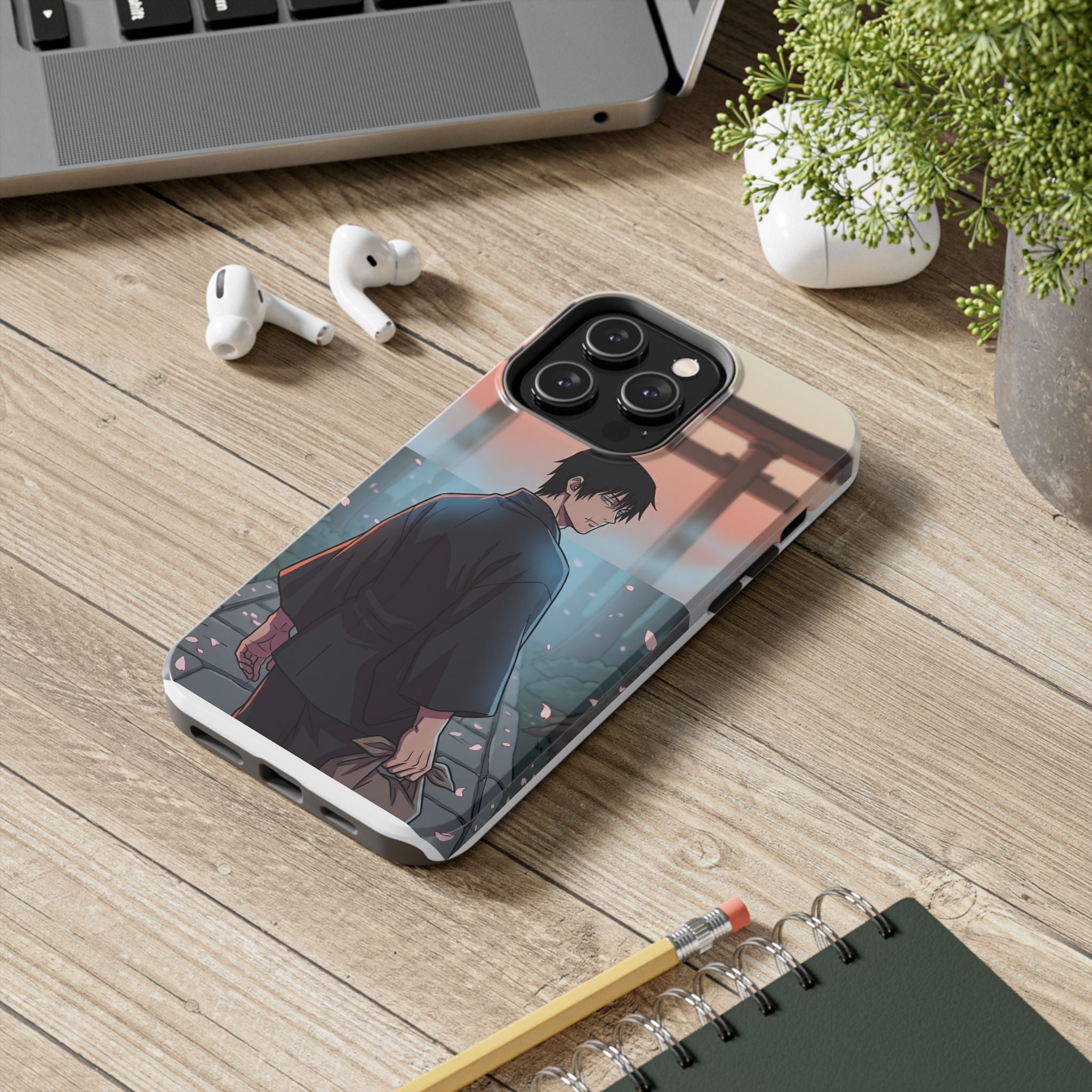 Sunset Torii Samurai Phone Case
