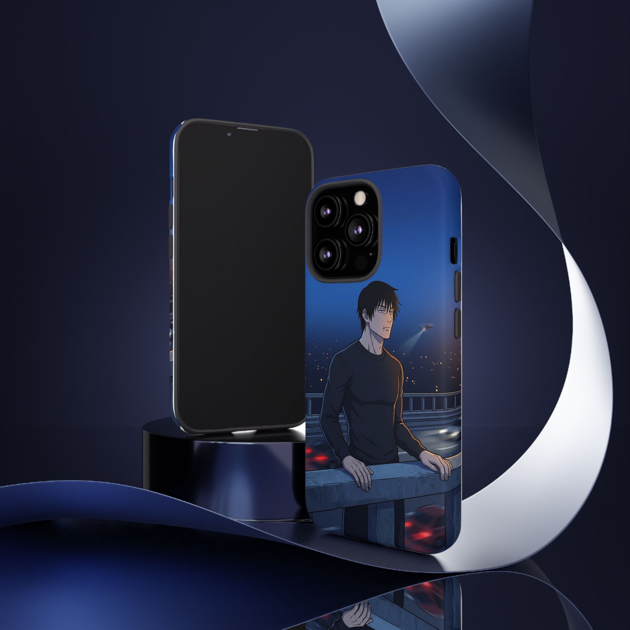 Moody Nightscape Phone Case — Anime on Bridge