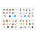 Everyday Desk Sticker Pack — 32 Mini Kiss-Cut Stickers (Phone Case Deco Sheet)
